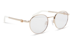 OFF WHITE Unisex Round Eyeglasses in Gold – Product Photo 2