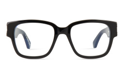OFF WHITE Style 47 Unisex Square Eyeglasses in Black – Product Photo 1