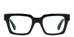 نظارات طبية كليب أون بإطار مربّع للجنسين من أوف وايت بلون أسود - صورة المنتج 1