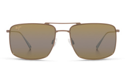 Shop Maui Jim Aeko Square Sunglasses in Brown online.