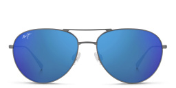 Maui Jim Unisex Aviator Sunglasses in Grey – Product Photo 1