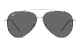 نظارات شمسية ريفيرس بإطار بايلوت للجنسين من راي بان بلون فضي - صورة المنتج 1