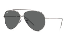 Shop Ray-Ban Reverse Unisex Pilot Sunglasses in Silver online.