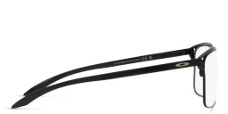 Shop Oakley Rectangle Eyeglasses in Satin Black online.