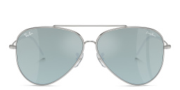 Ray-Ban Reverse Unisex Pilot Sunglasses in Silver – Product Photo 1