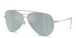Ray-Ban Reverse Unisex Pilot Sunglasses in Silver – Product Photo 2