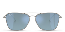 Shop Ray-Ban Caravan Reverse Unisex Wide Square Sunglasses in Gunmetal online.