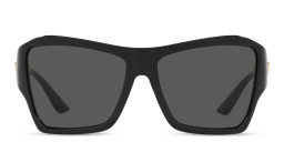 VERSACE Medusa Oversized Irregular Sunglasses in Black – Product Photo 1