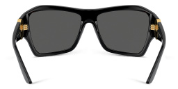 VERSACE Medusa Oversized Irregular Sunglasses in Black – Product Photo 4