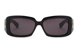 نظارات شمسية مستطيلة GG من غوتشي بلون أسود - صورة المنتج 1