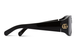 نظارات شمسية مستطيلة GG من غوتشي بلون أسود - صورة المنتج 3