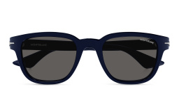 نظارات شمسية مربّعة من مونت بلانك بلون أزرق - صورة المنتج 1