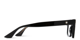 Shop MONTBLANC Rectangle Eyeglasses in Black online.