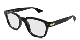Shop MONTBLANC Square Eyeglasses in Black online.