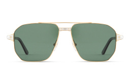 تسوق نظارات شمسية سانتوس دو كارتييه طراز بايلوت كارتييه بلون ذهبي أونلاين.