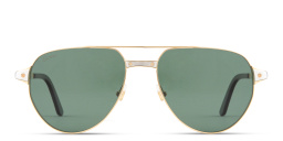 Cartier Santos de Cartier Pilot Sunglasses in Gold – Product Photo 1