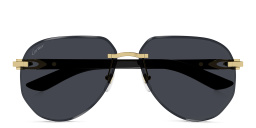 Cartier C'de Cartier Rimless Aviator Sunglasses in Gold – Product Photo 1
