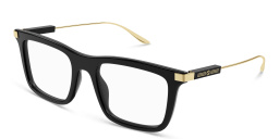 Shop GUCCI Rectangle Eyeglasses in Black online.
