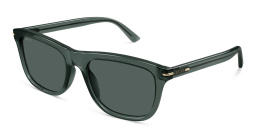Shop GUCCI Square Sunglasses in Green online.