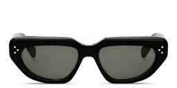 Shop CELINE 3 Dots Cat-Eye Sunglasses in Black online.