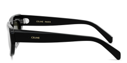 Shop CELINE 3 Dots Cat-Eye Sunglasses in Black online.