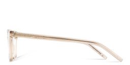 Shop SAINT LAURENT Wide Cat-Eye Eyeglasses in Clear online.