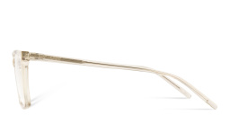 Shop SAINT LAURENT Unisex Square Eyeglasses in Clear online.