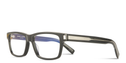 SAINT LAURENT Wide Rectangle Eyeglasses in Black – Product Photo 2