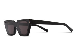 Shop SAINT LAURENT Cat-Eye Sunglasses in Black online.