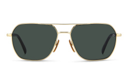 Shop DAVID BECKHAM Aviator Sunglasses in Gold Havana online.