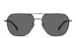 Shop DAVID BECKHAM Aviator Sunglasses in Dark Ruthenium Black online.