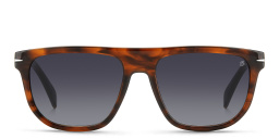 DAVID BECKHAM Square Sunglasses in Brown Horn – Product Photo 1