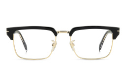 DAVID BECKHAM Rectangle Eyeglasses in Black Gold – Product Photo 1