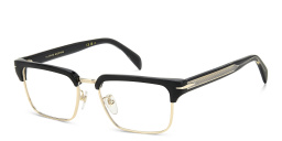 DAVID BECKHAM Rectangle Eyeglasses in Black Gold – Product Photo 2