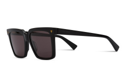 BOTTEGA VENETA Rectangle Sunglasses in Black – Product Photo 2