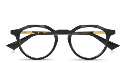 Shop BOTTEGA VENETA Ribbon Panthos Eyeglasses in Black online.