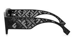 FENDI Shadow Rectangle Sunglasses in Black – Product Photo 3