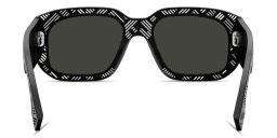 FENDI Shadow Rectangle Sunglasses in Black – Product Photo 4