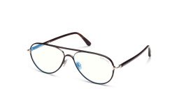TOM FORD Wide Pilot Eyeglasses in Dark Havana – Product Photo 2