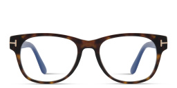 TOM FORD Square Eyeglasses in Dark Havana – Product Photo 1