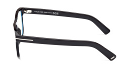 Shop TOM FORD Square Eyeglasses in Shiny Black online.