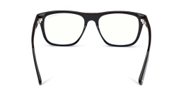Shop TOM FORD Square Eyeglasses in Shiny Black online.