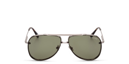 TOM FORD Leon Pilot Sunglasses in Silver – Product Photo 1