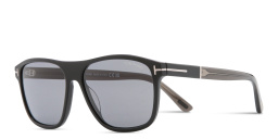 نظارات شمسية فرانسيس بإطار مربّع من توم فورد بلون أسود لامع - صورة المنتج 2