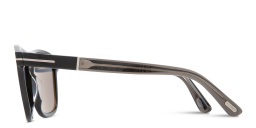 نظارات شمسية فرانسيس بإطار مربّع من توم فورد بلون أسود لامع - صورة المنتج 4