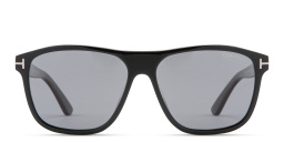 TOM FORD Frances Square Sunglasses in Shiny Black – Product Photo 1