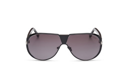 TOM FORD Vincenzo Pilot Sunglasses in Shiny Black – Product Photo 1
