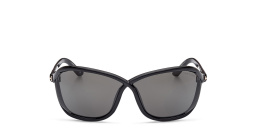 TOM FORD Fernanda Wide Butterfly Sunglasses in Shiny Black – Product Photo 1