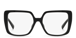 Shop MIU MIU Square Eyeglasses in Black online.