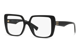 Shop MIU MIU Square Eyeglasses in Black online.